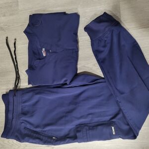 Greys Anatomy Navy Blue Women's Scrub Set